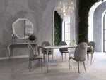 Modrest Vince - Modern Faux Marble & Stainless Steel Dining Table