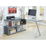 Bronwen - Contemporary Grey Office Desk