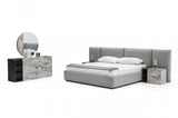 Nova Domus Maranello - Modern Grey Bed Set