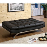 Aristo - Contemporary Leatherette Futon Sofa