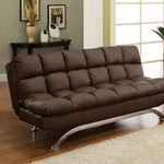 Aristo - Contemporary Leatherette Futon Sofa