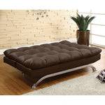 Aristo - Contemporary Leatherette Futon Sofa