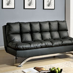 Aristo - Contemporary Leatherette Futon Sofa