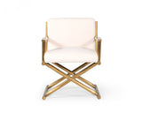 Modrest Haxtun - Modern Cream Sherpa Accent Chair