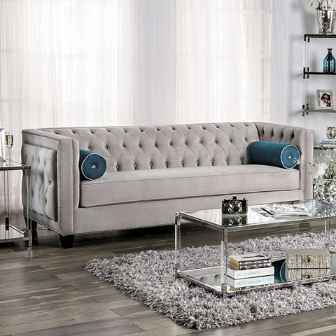 Silvan - Transitional Gray Sofa