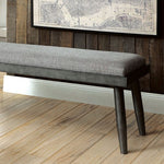 Vilhelm - Mid-century Modern Gray Dining Bench