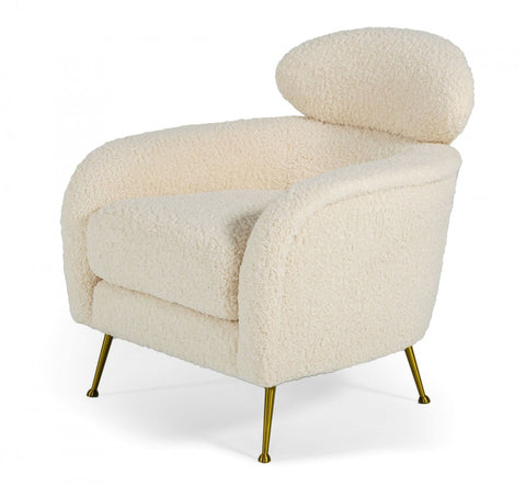 Modrest Altura - Modern Faux Fur Lounge Chair