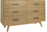 Modrest Claire - Contemporary Natural Light Mocha Acacia Dresser