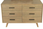 Modrest Claire - Contemporary Natural Light Mocha Acacia Dresser