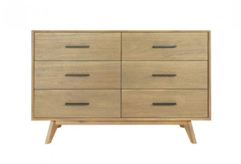 Modrest Claire - Contemporary Natural Light Mocha Acacia Dresser