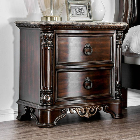 Menodora Transitional Solid Wood Nightstand