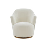 Modrest Vera - Modern Sherpa Swivel Accent Chair