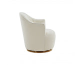 Modrest Vera - Modern Sherpa Swivel Accent Chair