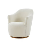 Modrest Vera - Modern Sherpa Swivel Accent Chair