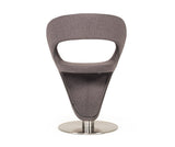 Modrest Alya Modern Grey Fabric Lounge Chair